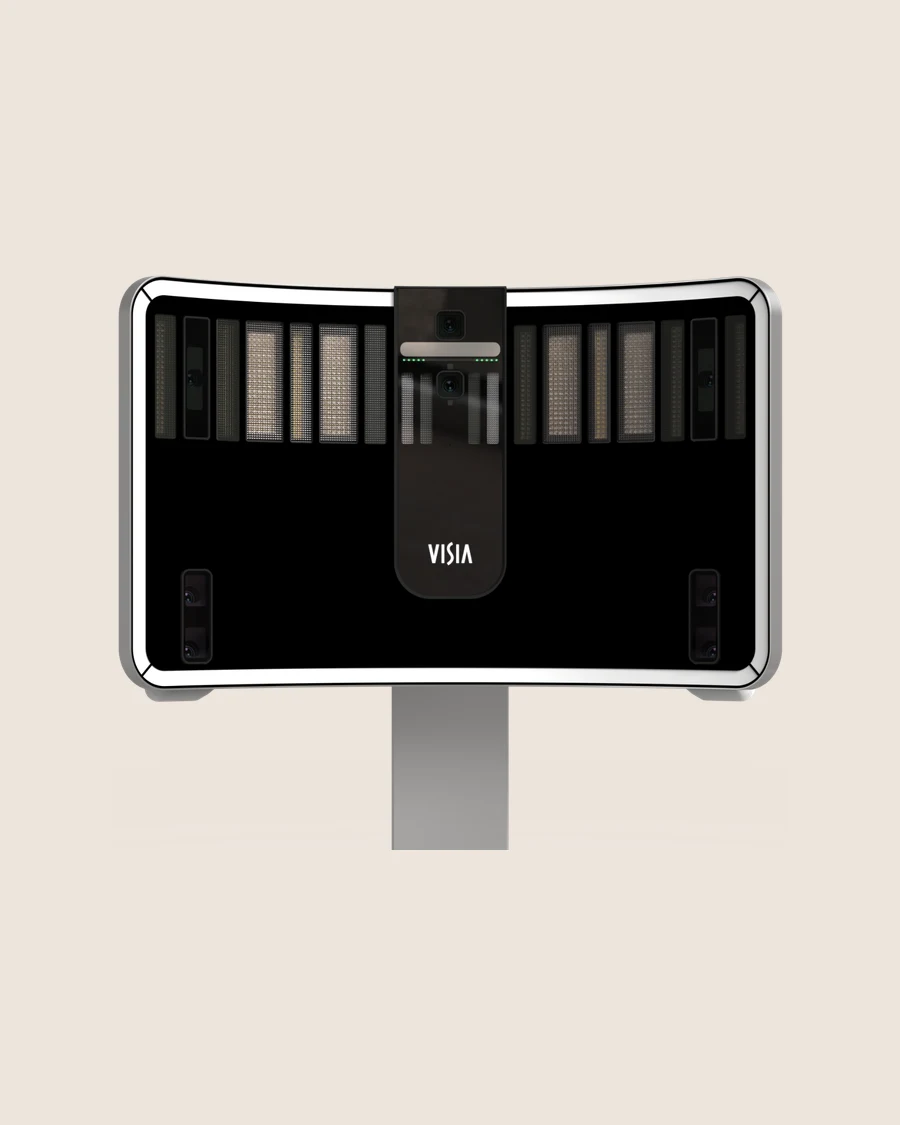 La colonne d'analyse de peau Visia, vue de face
