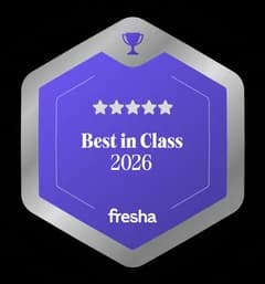 Badge Best in Class 2026 de Fresha, décerné à L'Institut Béa