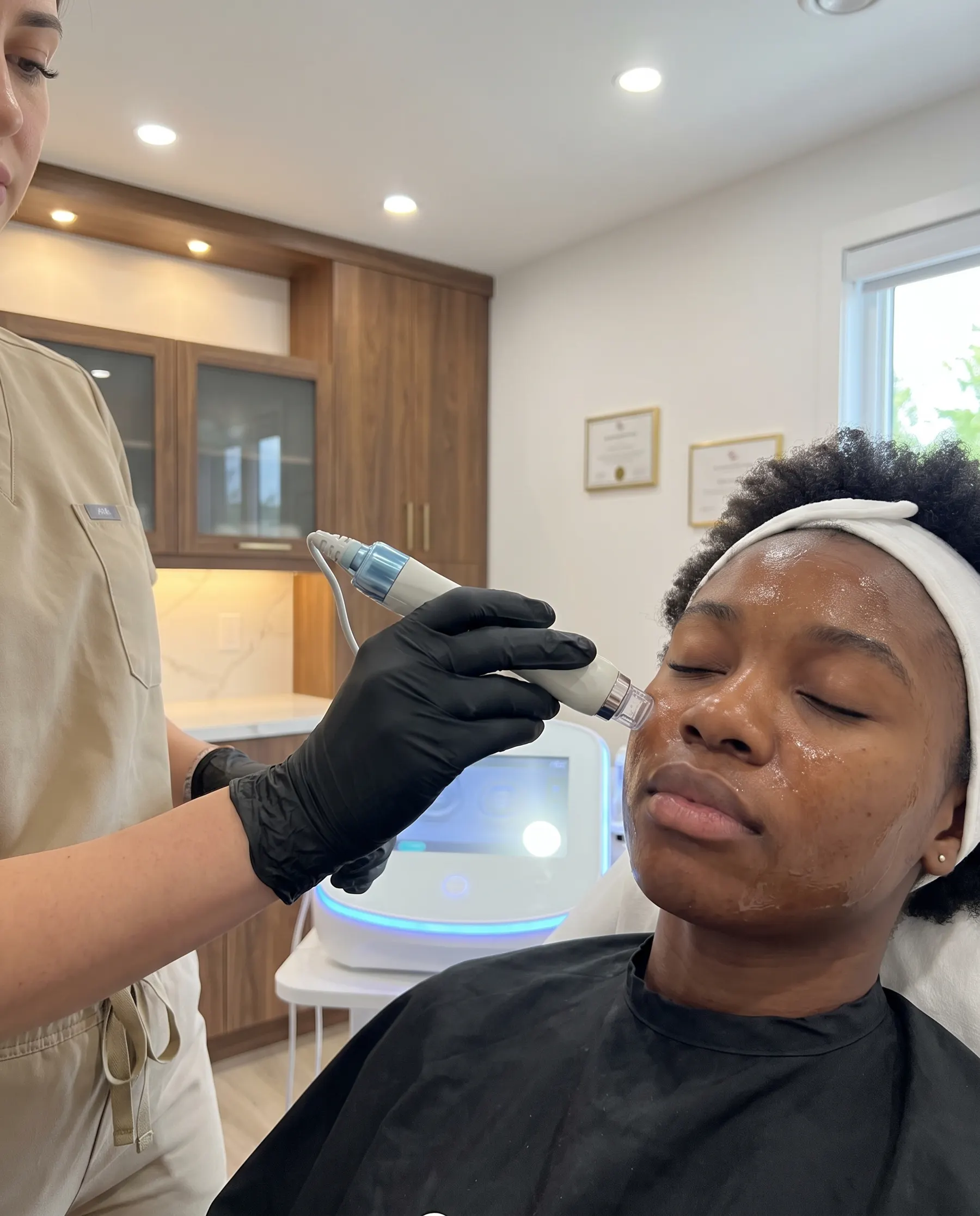 Serum infusion, the machine running